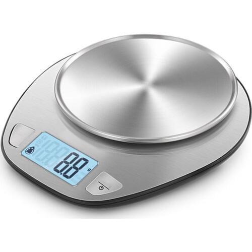 Portable 5kg 1g Digital Scale LCD Electronic Scales Steelyard 3kg 0.1g Kitchen Scales Postal Food Balance Measuring Weight Libra