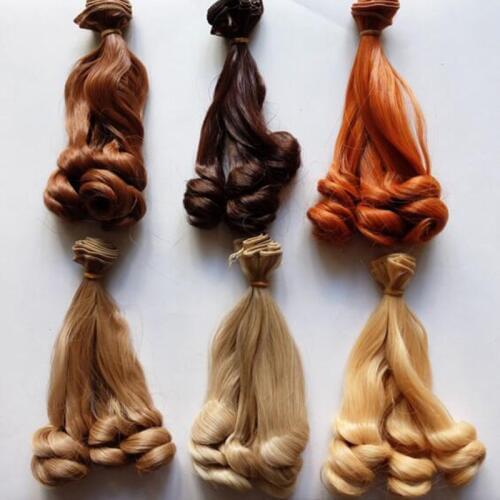 50PCS/LOT Wholesale DIY BJD Hair 15CM Synthetic Fiber Curly Doll Hair For Doll Wigs