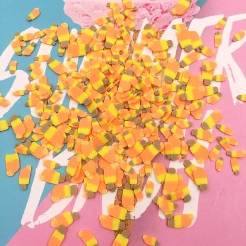 50g Fruit Ice Cream Slices Polymer Clay Sprinkles for Crafts Making DIY Slime Filling Material Nail Art Decoration Accessories