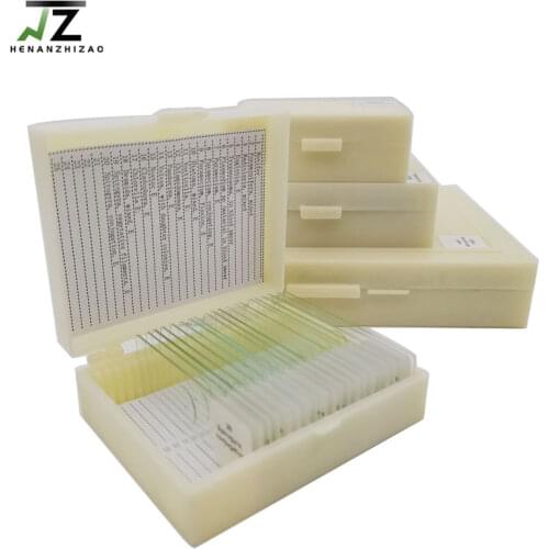 20Pcs Protozoa and Algae Slides Set Microscope Education Prepared Slides