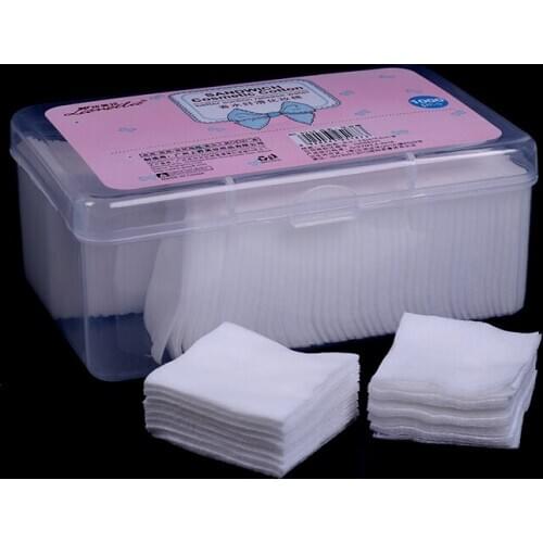 1000Pcs/Set Disposable Makeup Cotton Wipes Soft Makeup Remover Pads Ultrathin Facial Cleansing Paper Wipe Make Up Tool