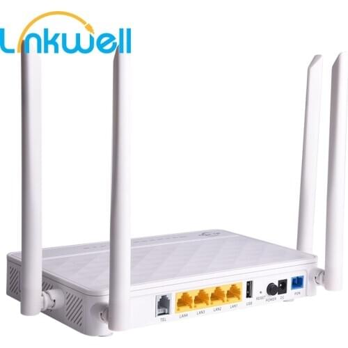 Optical Network Unit 4G/5G ONU ONT EPON GPON 4GE+1VOICE+2.4G/5.8G WLAN+1USB SC APC SC UPC Interface English Version BT-762XR