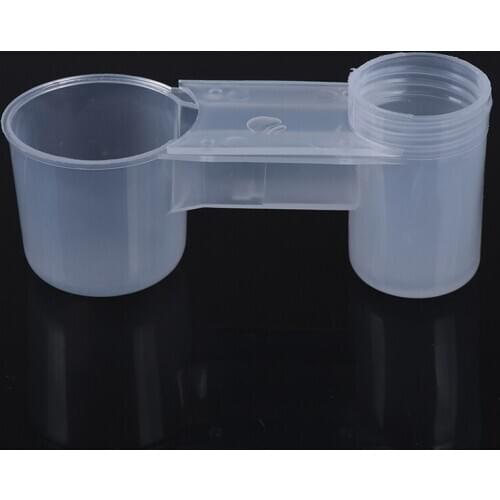 Plastic Bird Feeder Farming Equipment Parrot Bird Drinker Practical Water Drinker Cup Bowl for Pigeons Feeder Waterer Clip