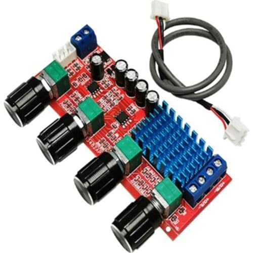 TPA3116 2.0 Amplifier Board Car Digital Audio Amplifier 80Wx2 TPA3116 Home TREBLE MIDDLE BASS Adjust for Speaker