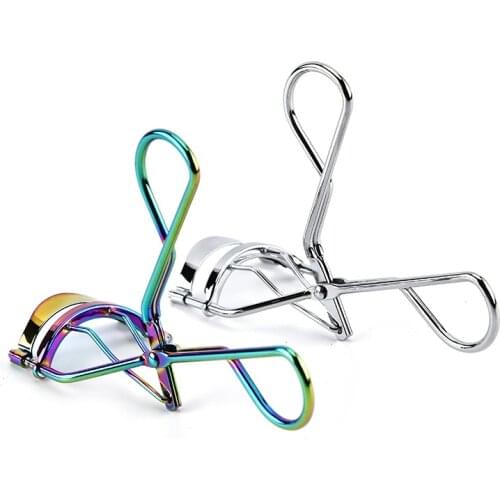 Protable Colorful/Silver Curl Eyelashes Tweezer Curling Eye Lashes Clip Cosmetic Beauty Makeup Tools Cosmetic And Accessories