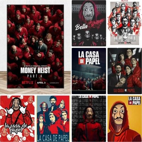 La Casa De Papel Poster Diamond Painting Full Square/Round Movie TV Show Diamond Embroidery Cross Stitch Mosaic Gift Home Decor