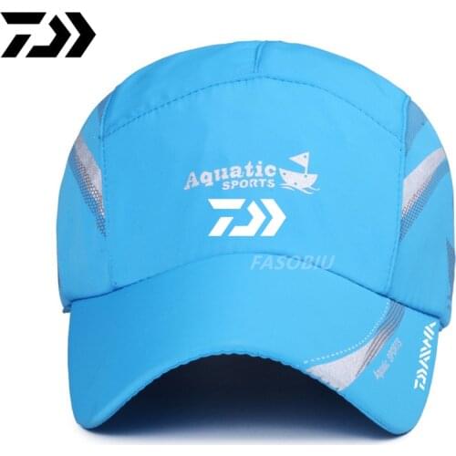 Daiwa Fishing Sun Hat Summer New Outdoor Sports Quick-drying Mesh Baseball Cap Riding Leisure Windproof Breathable Sun Hat