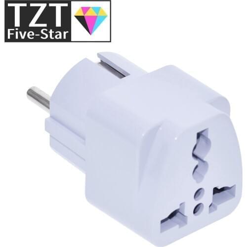 TZT New Arrival 2016 Best Price Universal UK US AU to EU AC Power Socket Plug Travel Charger Adapter Converter Jun30
