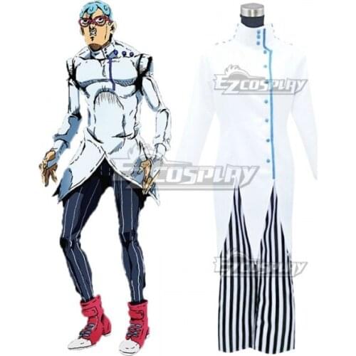 Vento Aureo Golden Wind Ghiaccio Uniform Halloween Adult Party Suit Christmas Outfit Set Fancy Cosplay Costume E001
