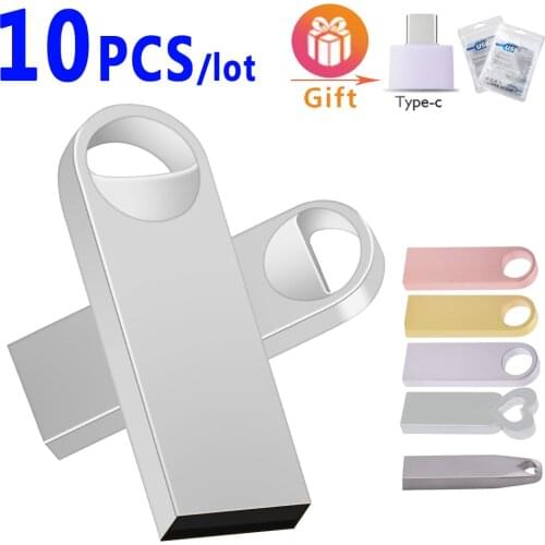 10pcs/lot USB Pen Drive 128GB 64GB 32GB 16GB USB Flash Drive Memory Stick U Disk USB Key Pendrive Fold Storage Memory Stick
