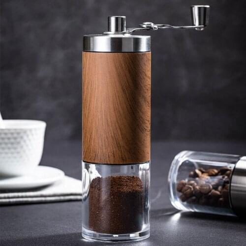 High Quality Manual Coffee Grinder Kitchen Gadgets Adjustable Coffee Maker Coffee Beans Grinder Stainless Steel Coffee Machine