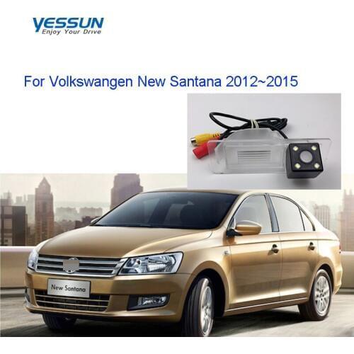 Yessun License Plate Rear View Camera 4 LED Night Vision 170 Degree HD For Volkswangen New Santana 2012~2015