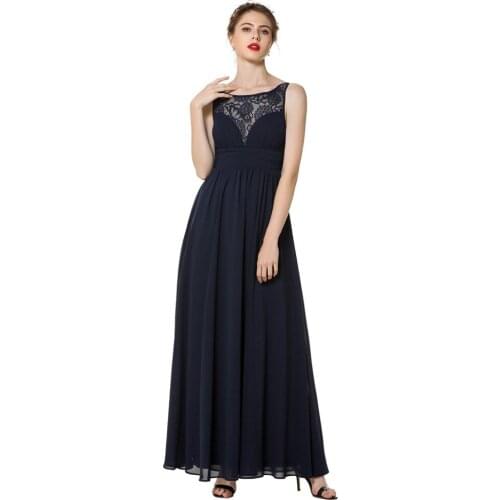2020 Vintage Women Lace Long Dress Sleeveless Party Maxi Dresses Formal Prom Ball Gown Elegant Chiffon Vestidos