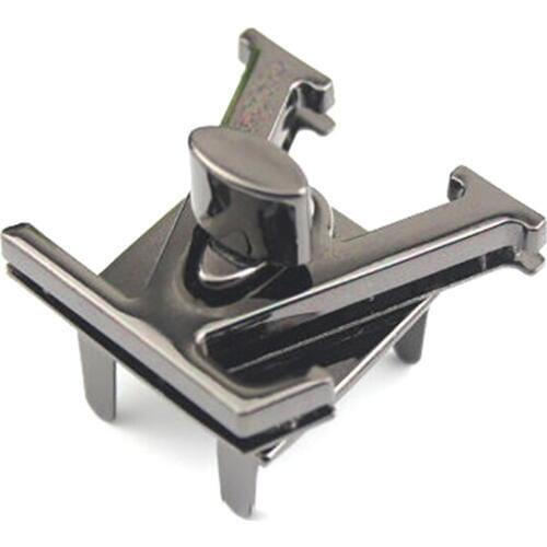 1 1/2" Victory V Design gold ,silver,gun-metal color turn lock bag closure , bag twist lock