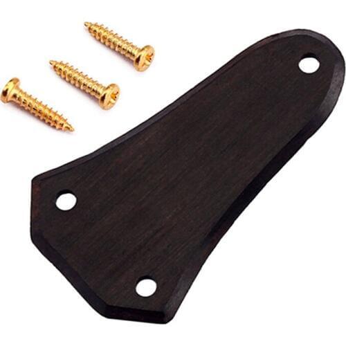 1pc Acoustic Guitar Ebony Wood Truss Rod Cover Plate Guitar Parts New