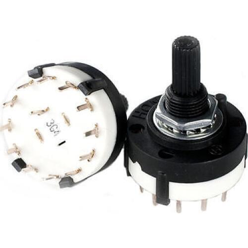 10pcs,1 POLE 8 Position Custom Wiring ROTARY SWITCH 1P8T