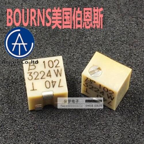 10pcs 100% orginal new real stock Potentiometer adjustable resistance 3224W 100R/200R/500R/1K/2K/5K/10K/20K full range