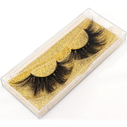 10 Piece 5D Mink Fur Eyelashes Makeup Thick False Lashes Black Nature Soft Private Label