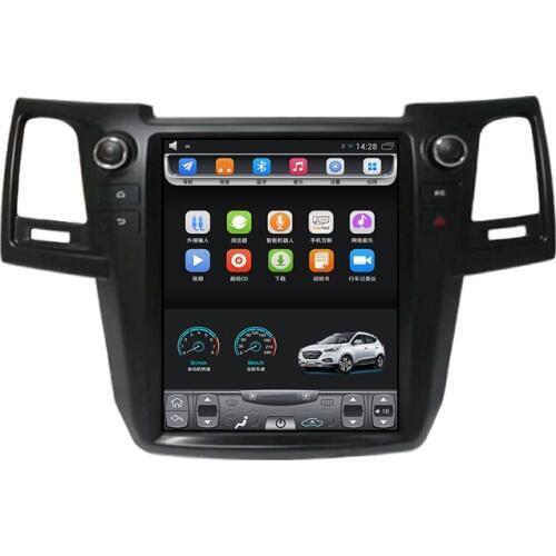 2006-2015 Fortuner 12.1 inch Vertical touch Screen Car GPS Navigation multimedia Video player Bluetooth Wifi