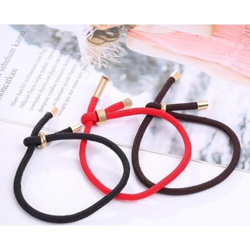 3 Colors Blank Beading Braided String Bracelets Adjustable Lucky Kabbalah Red String Bracelets Unisex Jewelry Making