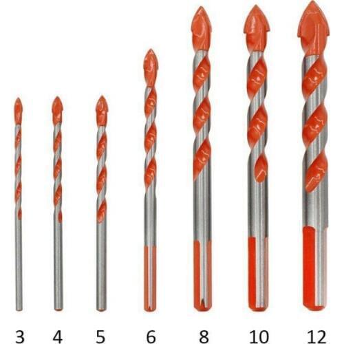 5/7pcs Multifunctional high quality Drill Bits Triangular-overlord Perforator Ceramic Tile Drill Handle Marble