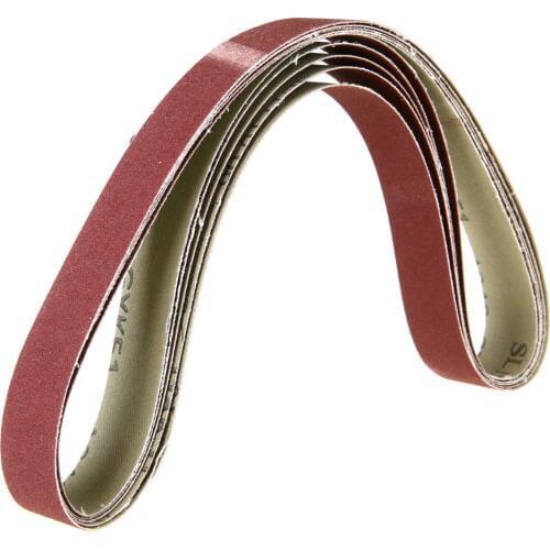 5 Pieces 1" * 30" Inch 25*760mm Sanding Belt with Grit 240 for Metal Working Belt Sander Power Tools Accessories Mayitr