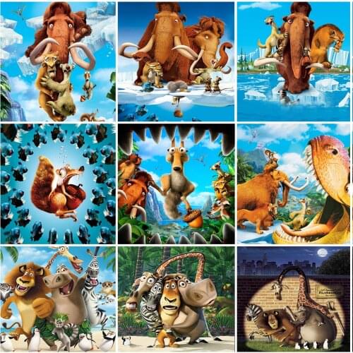 Disney New 5D DIY Diamond Painting Rhinestone Cross Stitch Kit "Ice Age" Mosaic Art Handmade Gift Home Decoration Painting