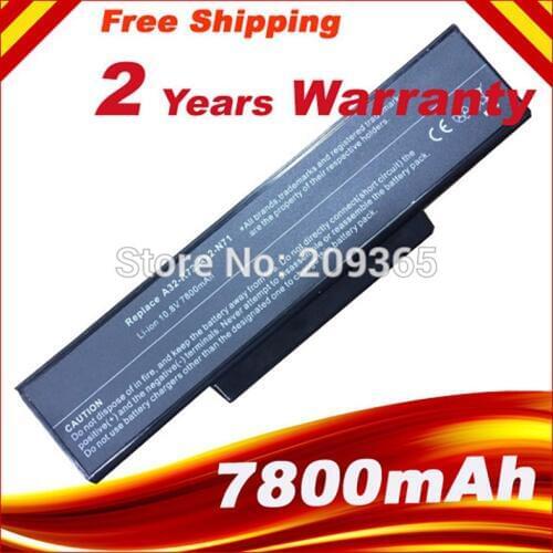 7800mAh batteries A32 K72 A32 N71 for Asus N71J, N71JA, N71JQ, N71JV, N71V, N71VN, N71YI, N73, N73JF, N73JG, N73JN