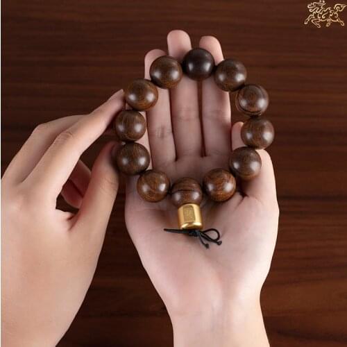 Southeast Asia Buddhism high grade Spiritual Talisman bring Fortune money Good luck Red sandalwood Beads bracelets Hand string