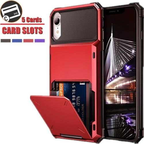 For iPhone XR X XS MAX 12 Mini 11Pro 12Pro Cover Wallet ID Slot Credit Card Holder Case For iPhone 11 12 Pro Max Capa Funda