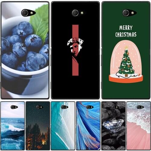 For Sony Xperia M2 M4 Aqua M5 T3 Phone Case Back Cover Protective Cute Fundas Luxury Coque Bags Free Shipping