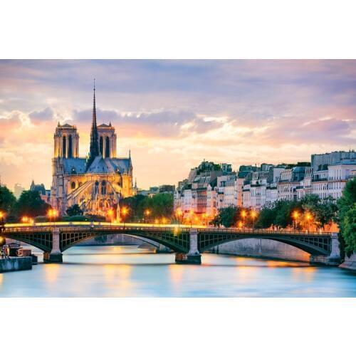 Notre Dame de Paris The wooden puzzle 1000 pieces ersion jigsaw puzzle white card adult childrens educational toys