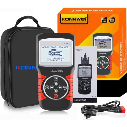 KW820 Konnwei Car Diagnostic Scanner Obd2 Diagnostic Scan Tool For Car Repair