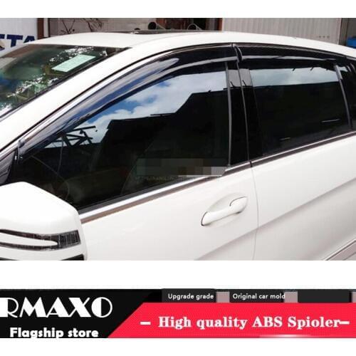 For BENZ R300L R320 R350L R400 R500L 2006-2018 Plastic Window Visor Vent Shades Sun Rain Deflector Guard For BENZ R-class
