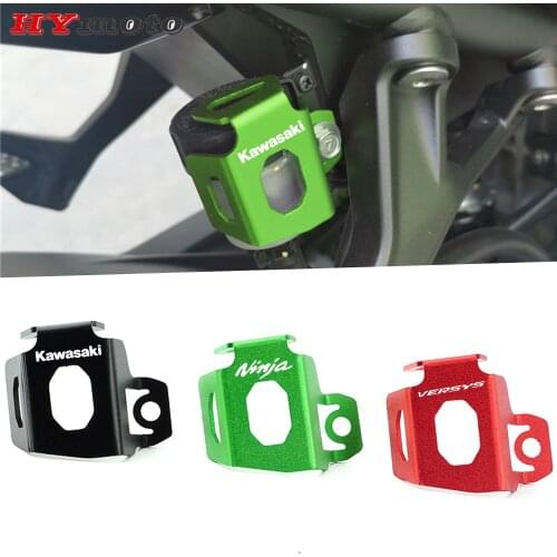 For Kawasaki Z900 Z650 Z400 Z300 Z250 Ninja 400 650 300 250 ZX-25R Motorcycle Rear Fluid Reservoir Guard Cover Oil Cap Protector