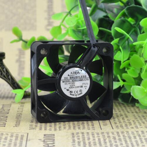 FOR Xiexi ADDA 5020 AD5024MS-C70 24V 0.07A 2 Line 5CM Inverter Industrial Computer Cooling Fan