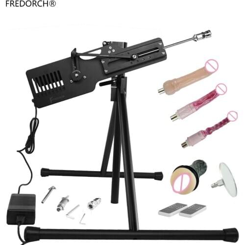 FREDORCH Big Engine Extremely Quiet Automatic Sex Machine F14 Triangle Bracket Sex Machine ,with 3XLR Accessories for men women