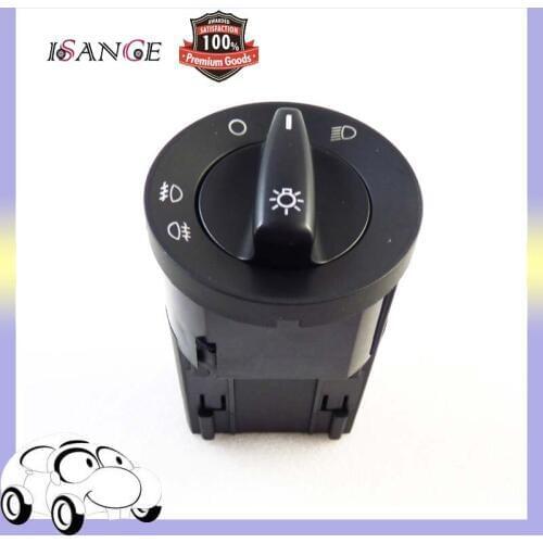 ISANCE Chrome Headlight Switch Contorl Fit VW MK4 Golf GTI Jetta Passat Beetle 1C0941531 3BD941531 (HSVW003) Wholesale/Retail
