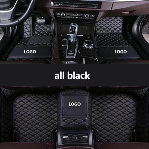 Kalaisike Custom LOGO car floor mats for Honda all models civic fit accord odyssey city crz crv urv GIENIA Jade Elysion CIIMO