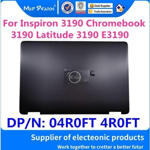MAD DRAGON Brand NEW LCD Back Cover LCD Rear Lid Top Case gray For Dell Inspiron 3190 Chromebook 3190 Latitude 3190 04R0FT 4R0FT