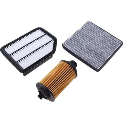 3Pcs Auto Air Filter Cabin Filter Oil Filter Element suit for Chery 2014-2017 Tiggo 3