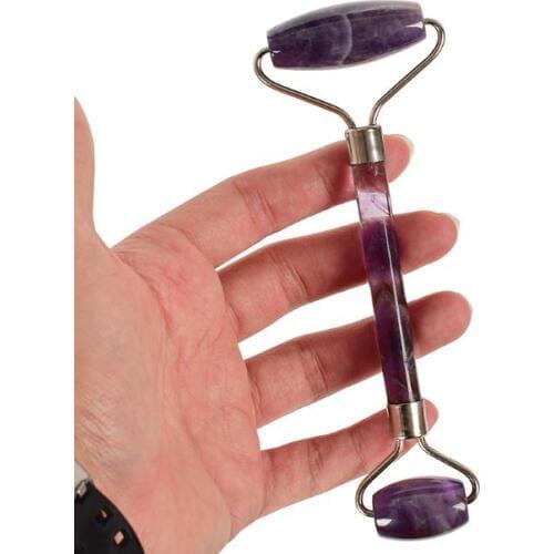 Natural redstone jade roller massager dial the dredge facial massage eye massager