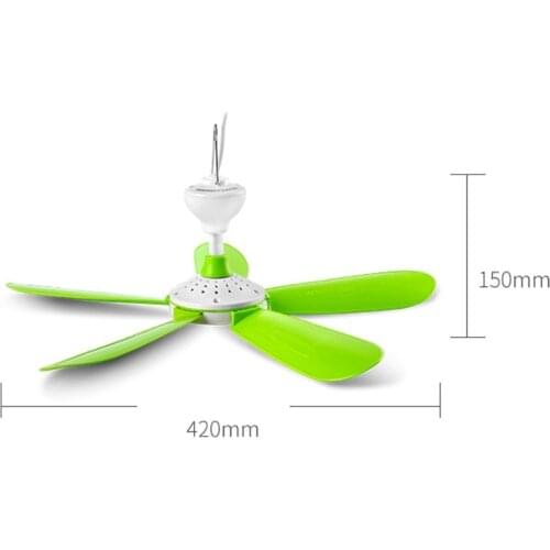 M5TE AC 220V 7W 5 Leaves Mini Silent Household Dormitory Bed Electric Hanging Fan Ceiling Fan Energy Saving Air Cooling Fan