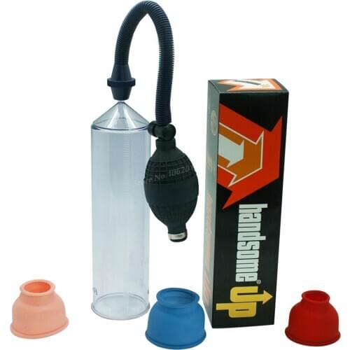 Penis Pump Handsome UP Penis Enlargement Vacuum Pump Penis Extender Sex Toys Penis Enlarger for Men Trainer Sex Shop Penis