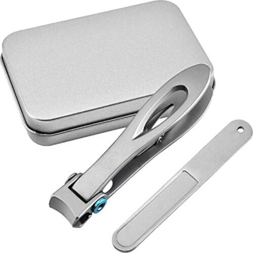 NEW-Nail Clipper Set Thick Toenail & Fingernail Cutter With Wide Jaw Opening Stainless Steel Nail File Ingrown Manicure Pedicu