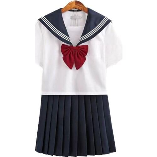 New Arrival Japanese Jk Sets School Uniform Girls Sakura Embroideried Autumn High School Women Novelty Sailor Suits Uniforms Xx