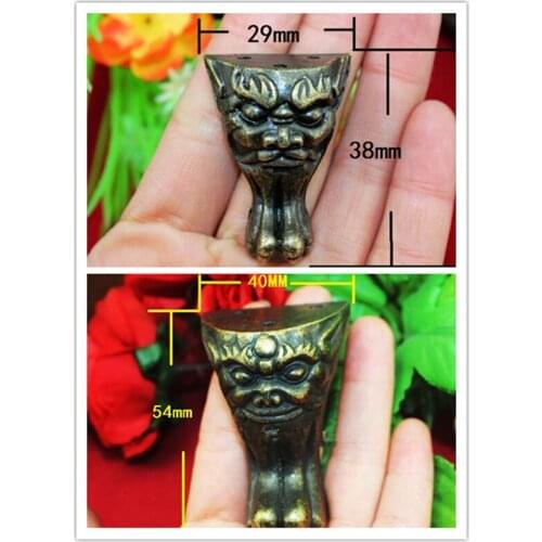 Zinc Alloy Beast Footing,Decoration Legs,Vintage Wooden Box Animal Feet,Cabinet Corner,Bronze Tone Color,12Pcs