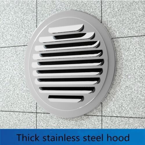 Stainless steel ducting ventilation grilles 70-200mm round Wall air outlet vent cover hole plug Exterior wall ventilation system