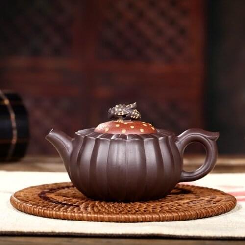 Ore purple clay pot manufacturer box fang bee chrysanthemum pot special tea daily provisions wholesale tea kettle