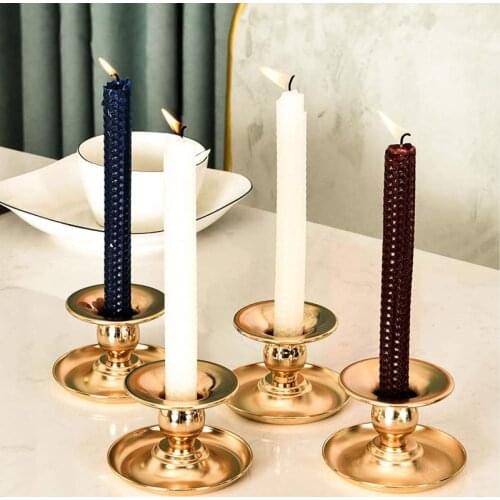 Nordic Iron Candlestick Creative Simple Geometric Romantic Candle Cup Table Decoration Candle Candlestick